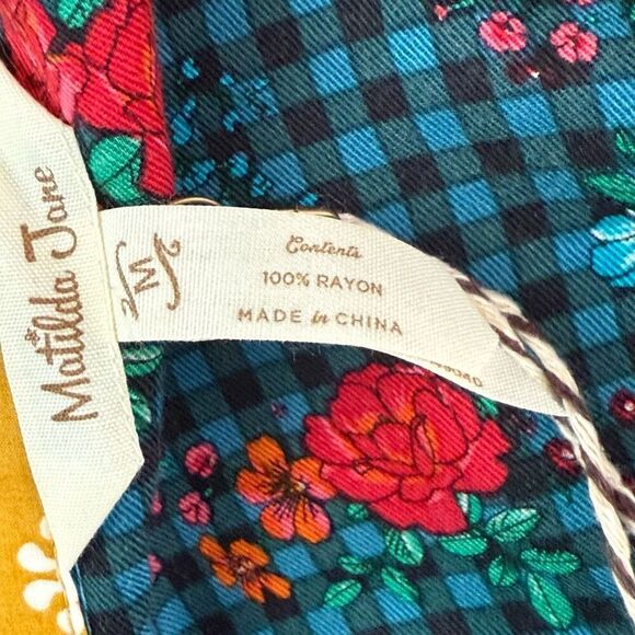 Matilda Jane Fa La La La Long Sleeve Button Down Midi Dress NWT - Women’s US M - Picture 13 of 15